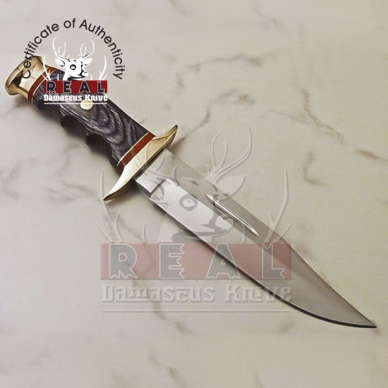 Custom Handmade D2 Steel Bowie Hunting Knife Gift Knife