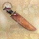 Custom Handmade Damascus Steel Bowie Hunting Knife For Sale