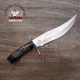 Bowie Knife D2 Steel Survival Knife Fixed Blade Wood Handle Knife