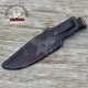 Personalized Hand forged Damascus Steel Hunting knife CLASSIC BOWIE KNIFE Exotic Rose Wood Handle Damascus steel knife Leather Sheath