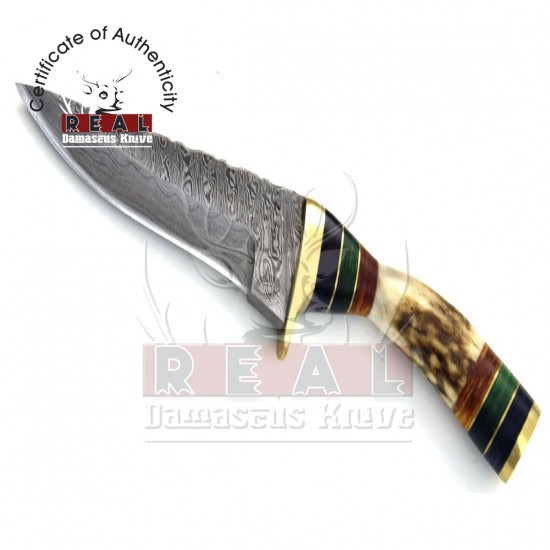 Custom Handmade Damascus | Tactical Knife Utility Knife | Fixed Blade Knife | Hunting Knife