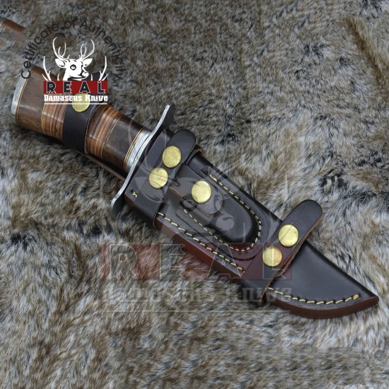 Custom handmade | Damascus Steel Blade Knife | HUNTING KNIFE for Sale