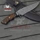 Hand Forged Damascus Hunting Knife CLASSIC BOWIE KNIFE Fixed blade Hunting Knife