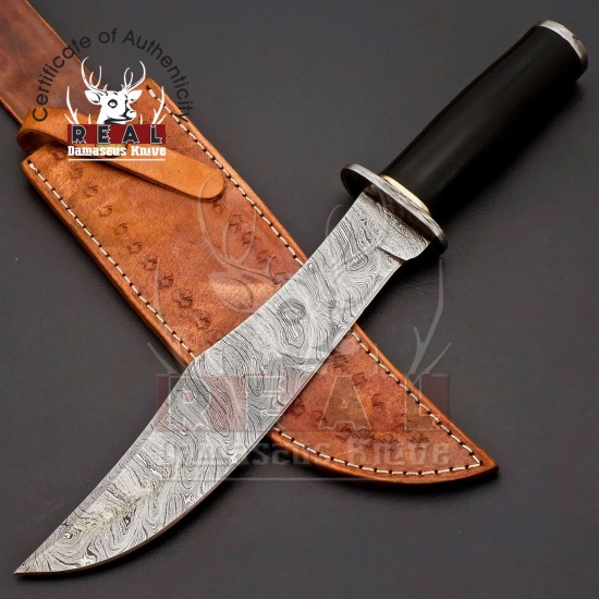 Custom Handmade knife | Damascus Hunting knife | Chef knife | Bowie Hunting Knife