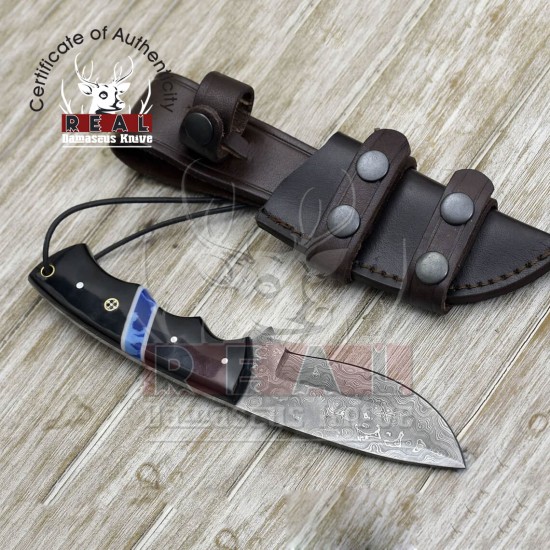 9.0 inch DAMASCUS HUNTING KNIFE | Hunting Knife for Sale