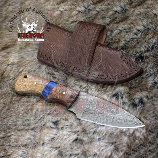 Custom Handmade Damascus Steel Blade Knife | Damascus Hunting Knife For Sale