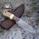 Damascus Steel Pocket knife Men, Birthday Gifts