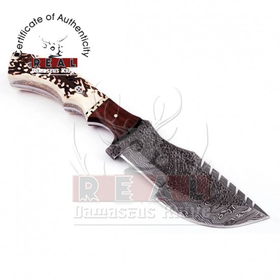 Handmade Damascus Hunting Knife | Tactical Utility knife | Real Damascus Knife