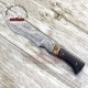 Damascus Steel Blade Knife, Fire Pattern | Hunting Knife For Sale