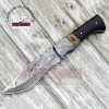 Damascus Steel Blade Knife, Fire Pattern Hunting Knife For Sale