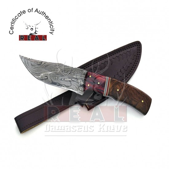 Custom Handmade Damascus Hunting Knife | FIXED BLADE KNIFE | Damascus Knife For Sale