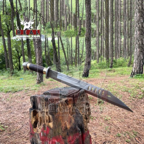Hand Forged Seax Sword | Handmade Bushcraft knife | Hunting Knife