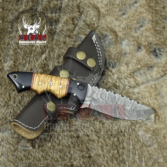 Custom Handmade Damascus Hunting Knife | Tactical Knife | Personalized Gift | Camping Knife