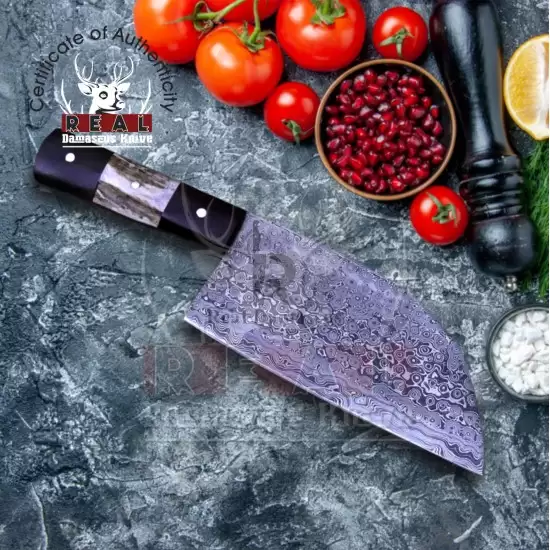 Hand Forged Damascus Chef Set, Handmade Kitchen Knife, Damascus Chef Knives,  Cooking Knife, Kitchen Knives, Anniversary & Birthday Gift USA 