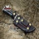 Custom-Made Damascus Hunting Knife, Bowie Full Tang Knife