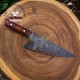 Handmade, Chef knife, hand forged, karelian birch