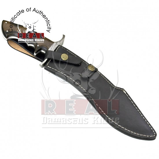 Custom Handmade Bowie Knife Damascus Steel Blade Knife Tactical Knife