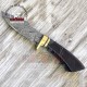 Damascus Steel Blade Knife, Hunting Knife, 9", Pocket knife with Clip