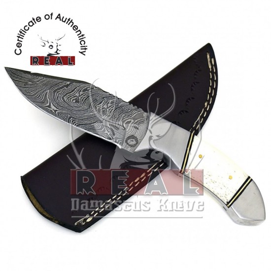 Damascus Steel Blade Knife, Damascus Twist Pattern | Hunting Tactical Knife