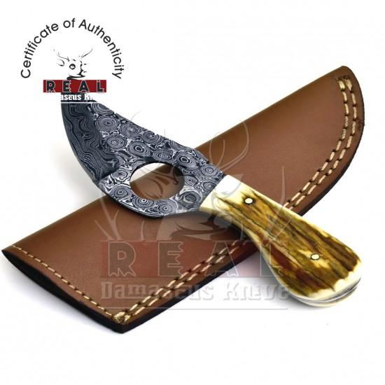 Custom Handmade 6 Inches Damascus Stainless Steel Knife | Hunting Knife