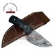 Damascus Hunting Knife | Tactical Camping Knife | Utility Knife For Sale