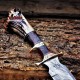 Forged Knife, Damascus Steel Blade Knife, Bowie Knife, Stag Crown, Viking Knife, Knife Hobby, Gifts For Men, Viking