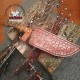 Custom Made Bushcraft Knife | Damascus Hunting Knife | Tracker Knife
