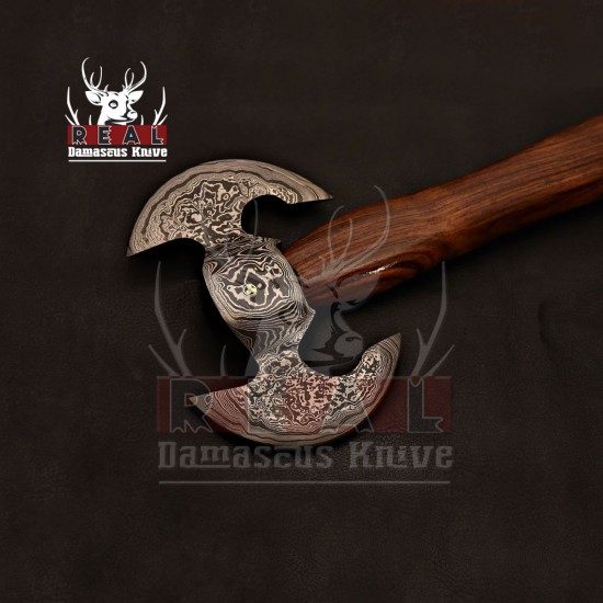 Handmade Damascus Steel  Axe Tomahawk Hatchet Axe  Josef Hoffmann Axe