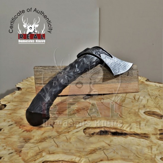 Small Camping And Carving Axe | Elegant Ornately Decorated Hatchet Axe
