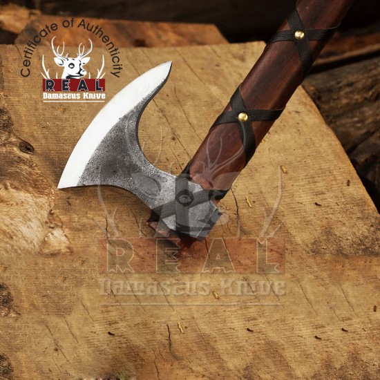 Ragnar Viking Axe | Nordic Viking Bearded Axe | Hand Forged Camping Axe | Best Gift For him, Viking Gifts