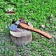 Handmade Damascus Steel Blade Axe Rose Wood Handle