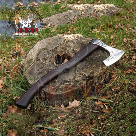 Viking Axe Viking Bearded Battle Axe Viking Camping Axe Hatchet Forged Carbon Steel Axe Forged Viking Axe Anniversary Gift For Him 