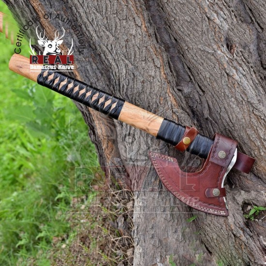 Viking Axe Viking Bearded Battle Axe Viking Camping Axe Hatchet Forged Carbon Steel Axe Forged Viking Axe Anniversary Gift For Him