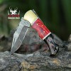 Handmade Best Pocket Knife Damascus Stainless Steel Folding Knife