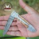 Premium Quality Knives | Custom Handmade Pocket Knife | Damascus Steel Folding Knife