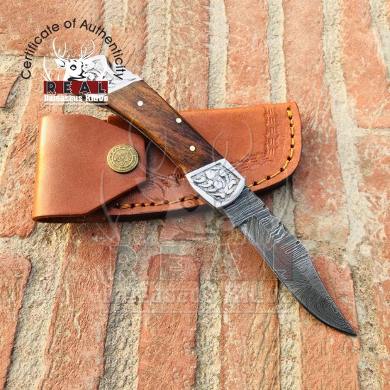Buy Handmade Damascus Folding Knife | Sale Steel Pocket Knife