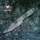 Custom Made Damascus Skinner knife Blank Blade Knife With Beautiful Leather Sheath