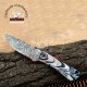 Custom Made Skinner hunting knife With Beautiful Handle & Leather Sheath