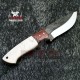 Custom Made Carbon Steel 1095 Fixed Blade Skinning Knife Beautiful