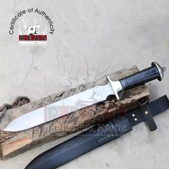 12 Inches Blade Viking Bowie-hand Crafted Mini Sword Forge Balance