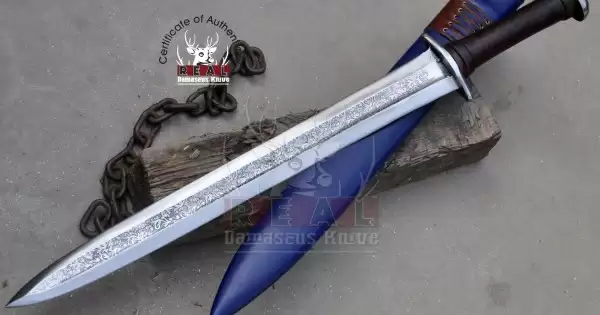 21 Inches Blade Viking Sword handmade Sword made Of Leaf Spring Of ...