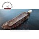 Custom Made Mini Knife With Leather Sheath (deer Horn Handle)