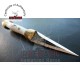 Custom Made Mini Pocket mini knife with Leather Sheath (deer Horn Handle)