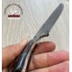 Mini knife with sheath Cow Horn Handle - 150 Layers - Blacksmith Made - Camping Knife