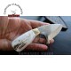 Hunting Camp Mini Knife Deer Horn Handle With Leather Sheath
