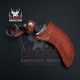 Custom Hand Made Damascus Karambit Hunting Knife