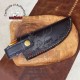 Camel Bone Handle Damascus Steel Knife - Personalized Christmas Gift For Hunter