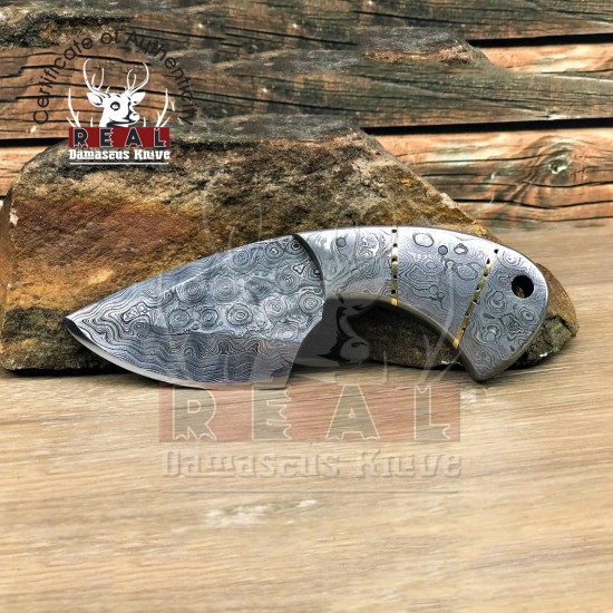 Damascus Steel Fixed Blade Hunting Knives - Handmade Fixed Blade Knife