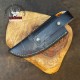 Damascus Steel Skinner Knife - Handmade Fixed Blade Karambit Knife