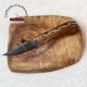 Damascus Steel Pocket Knife - 7'' Custom Wood Handle Full Tang Handmade